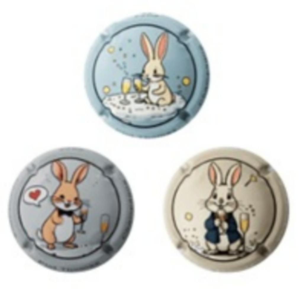 Champagne capsules - Piot Th A3 Lapin (600 ex) (L7909), Envoi