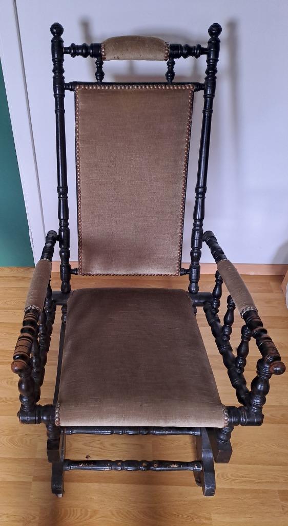 ANTIEKE SCHOMMELSTOEL, Ophalen, Gebruikt, Hout, Antiek classic