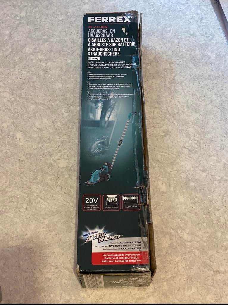 Cisaille à gazon FERREX sans  fil, Jardin & Terrasse, Tondeuses à gazon, Enlèvement, Comme neuf, Tondeuses à gazon sur batterie