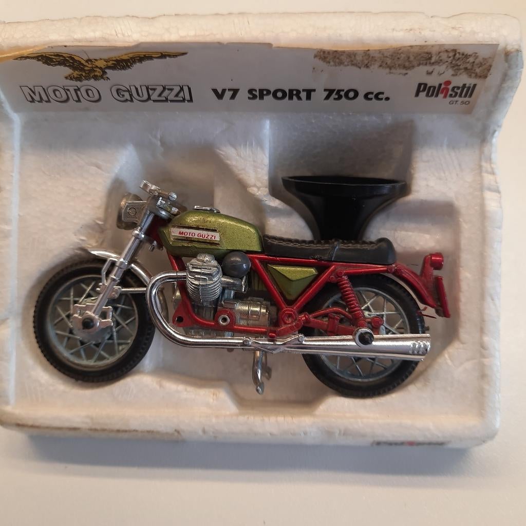 POLISTIL 1/24 MOTO GUZZI V7 SPORT 750cc NO. GT 50.*VINTAGE*, Enlèvement, Neuf, Motos