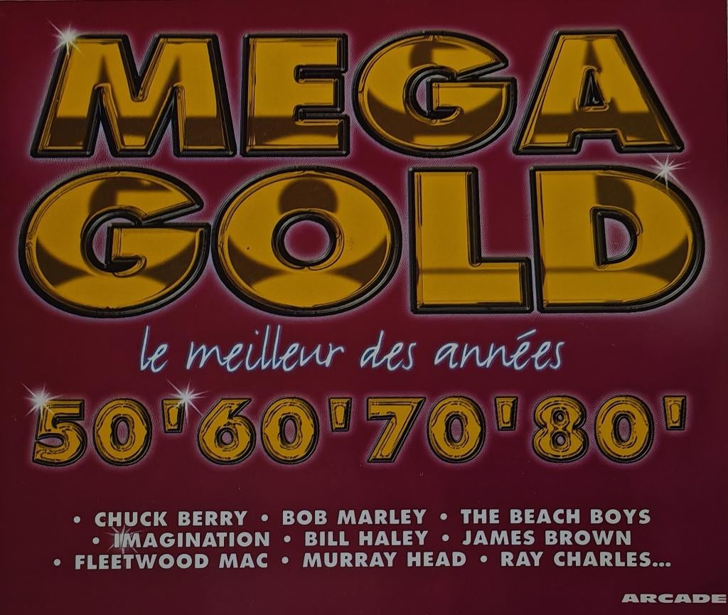 MEGA GOLD - Le meilleur des années 50'60'70'80 (4CDbox), CD & DVD, Enlèvement ou Envoi, Comme neuf, Pop