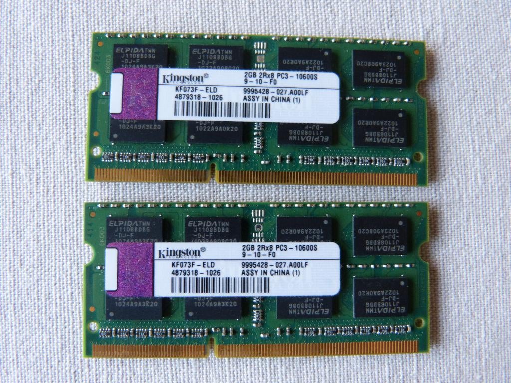 ddr 3 laptop, Computers en Software, Ophalen of Verzenden, DDR, Laptop, 2 GB