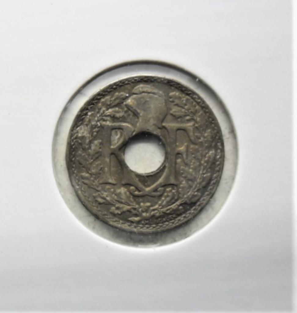 Franse munteenheid 5 centimes 1922 bliksemschicht., Ophalen of Verzenden, Frankrijk, Losse munt