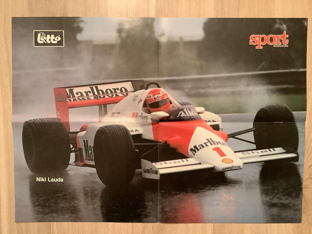 Poster Formule I Niki Lauda, Verzamelen, Ophalen of Verzenden, Zo goed als nieuw, Formule 1