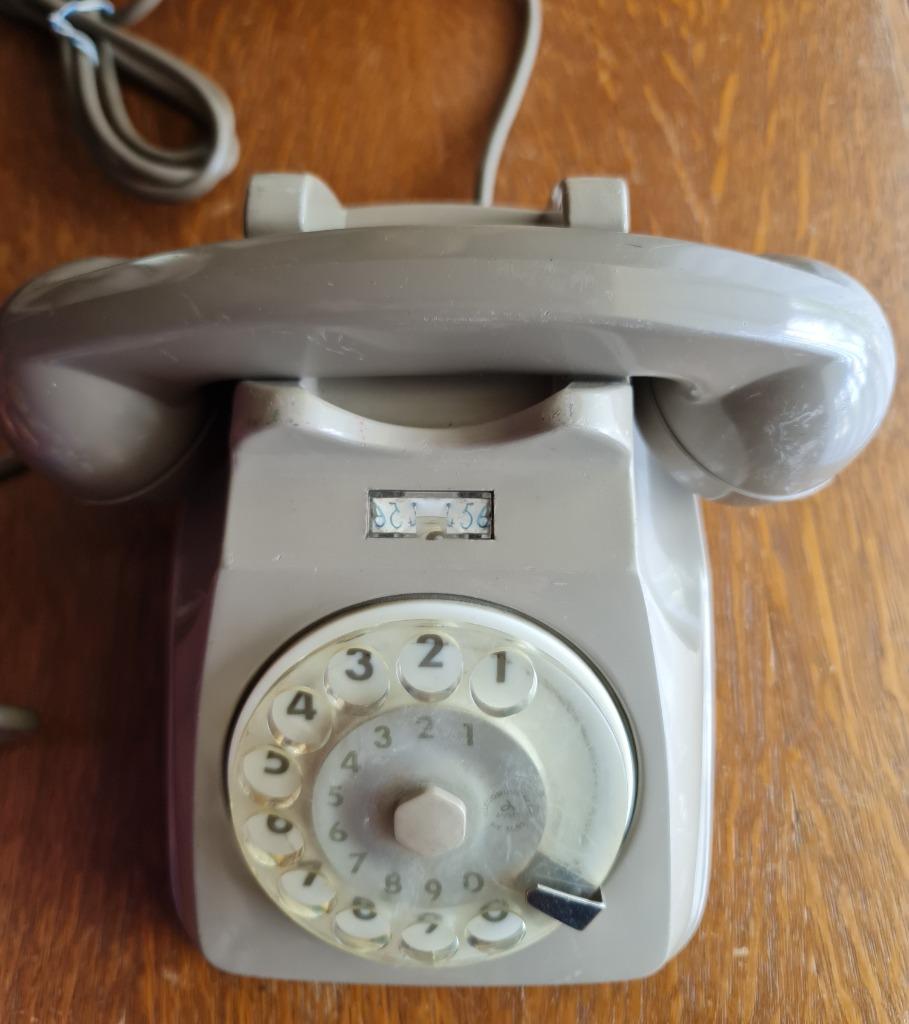 Telefoon draaischijf - grijs Siemens, Telecommunicatie, Vaste telefoons | Niet Draadloos, Ophalen of Verzenden, Gebruikt, Met draaischijf