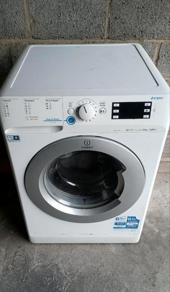 Lave linge 10 kg Indesit en panne, Electroménager, Lave-linge, Comme neuf, Enlèvement