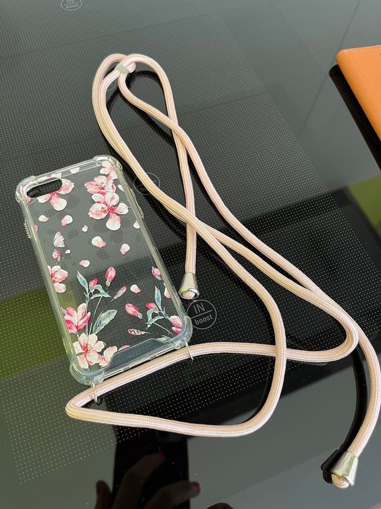 Hoesje met koord iPhone 8, Télécoms, Téléphonie mobile | Housses, Coques & Façades | Apple iPhone, Enlèvement ou Envoi, Comme neuf