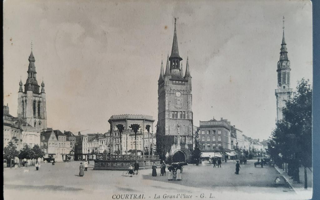 KORTRIJK  COURTRAI grand place grote markt TOP, Verzenden