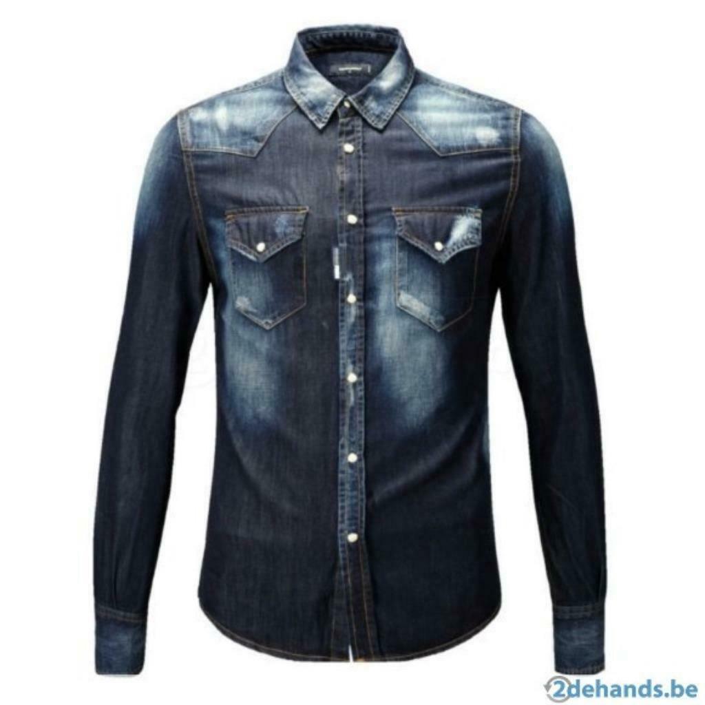 Hemden van Dsquared2 L en XL stuk prijzen, Vêtements | Hommes, Jeans, Enlèvement, Neuf, Bleu, Dsquared2