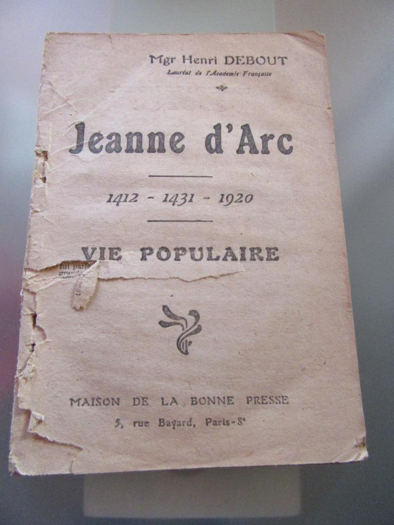 Jeanne d'Arc 1412 - 1431 - 1920 Mgr Henri Debout Paris, Enlèvement, Utilisé