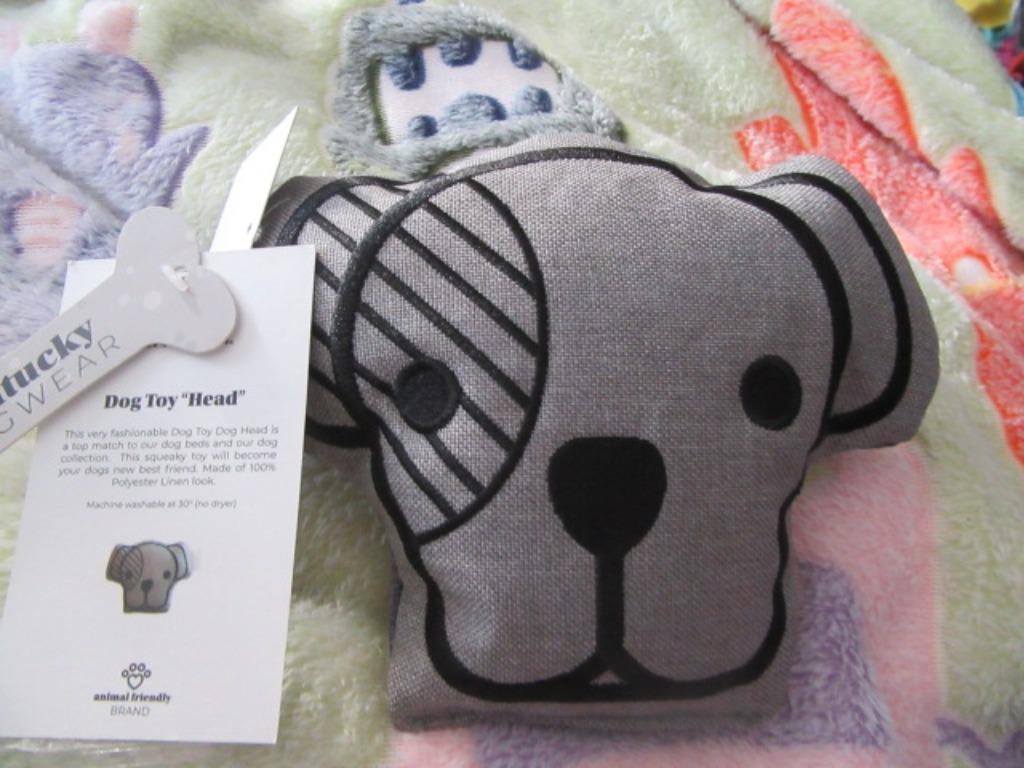 Hondenspeelgoed - nieuw - Kentucky - Hondenhoofd, Animaux & Accessoires, Jouets pour chiens, Enlèvement ou Envoi, Neuf, Peluches