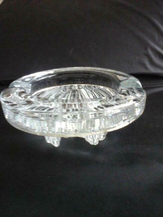 Decoratieve asbak in Zweeds glas "Iceberg" van Paul Isling, Ophalen of Verzenden
