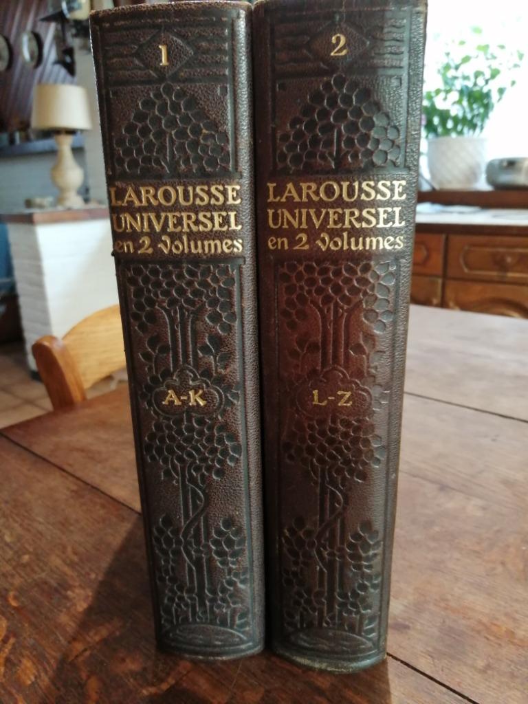 Dictionnaire LAROUSSE UNIVERSEL 1923. 2 tomes, Larousse, Enlèvement, Utilisé, Français