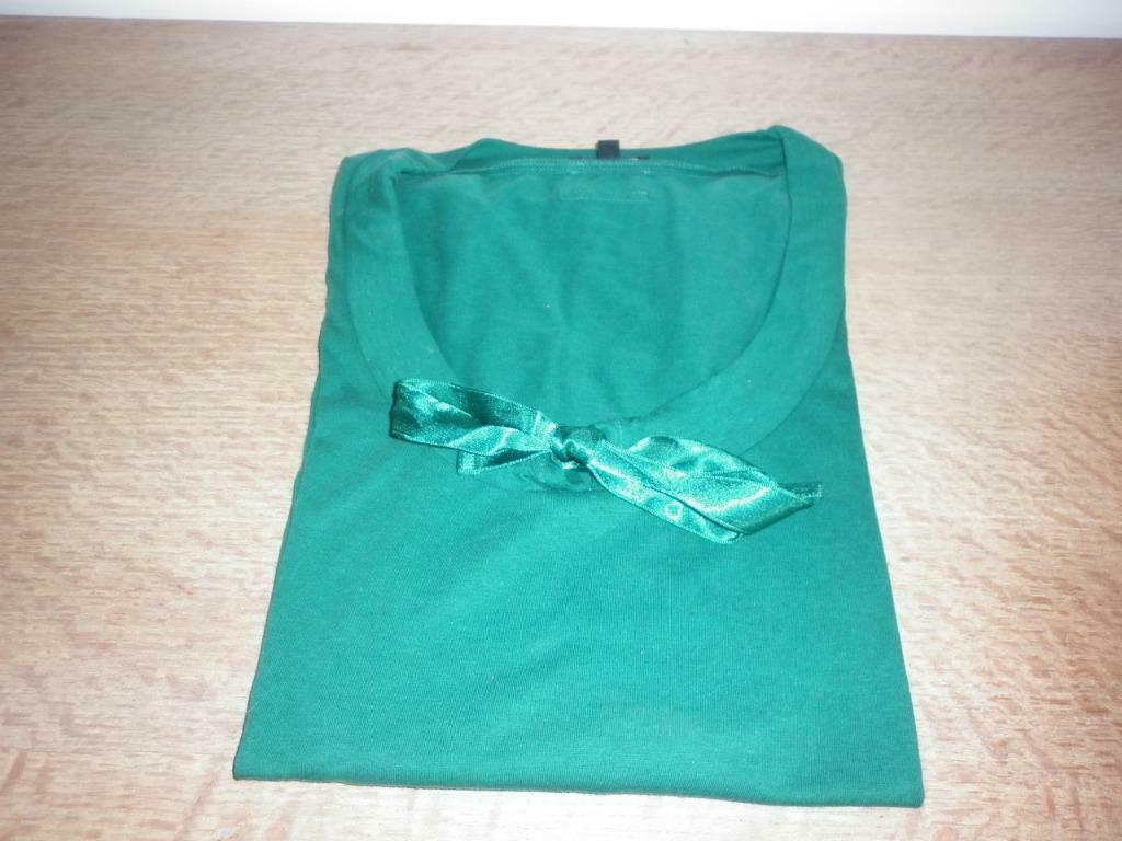 mooie groene t-shirt lange mouwen - La Gaviotta maat 7=L, Kleding | Dames, Ophalen of Verzenden, Groen