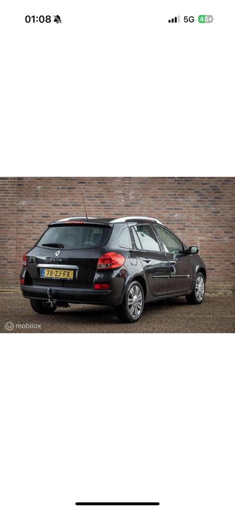 Renault clio, Auto's, Zwart, 5 deurs, Particulier, Clio