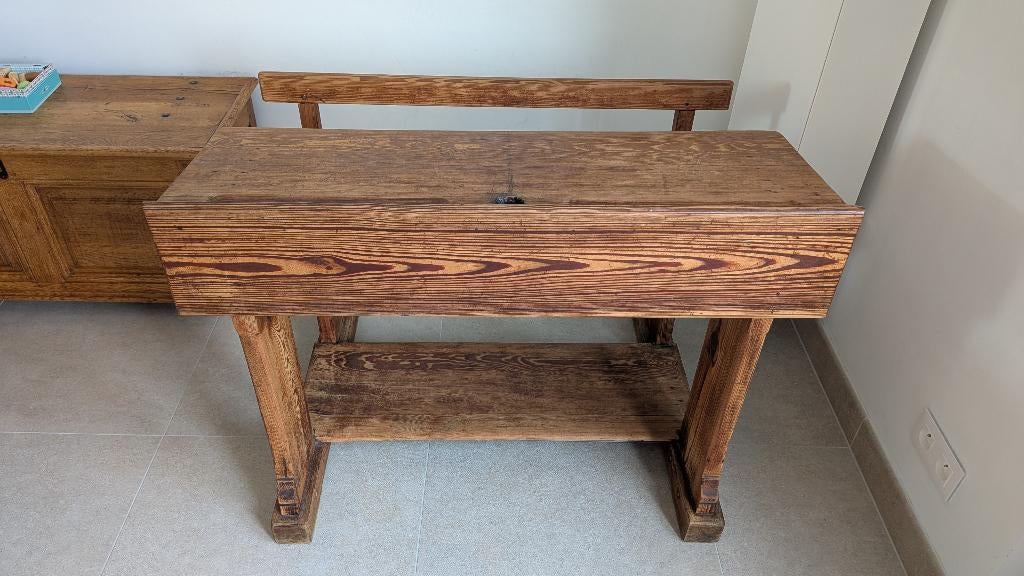 Banc d'école vintage, Enlèvement