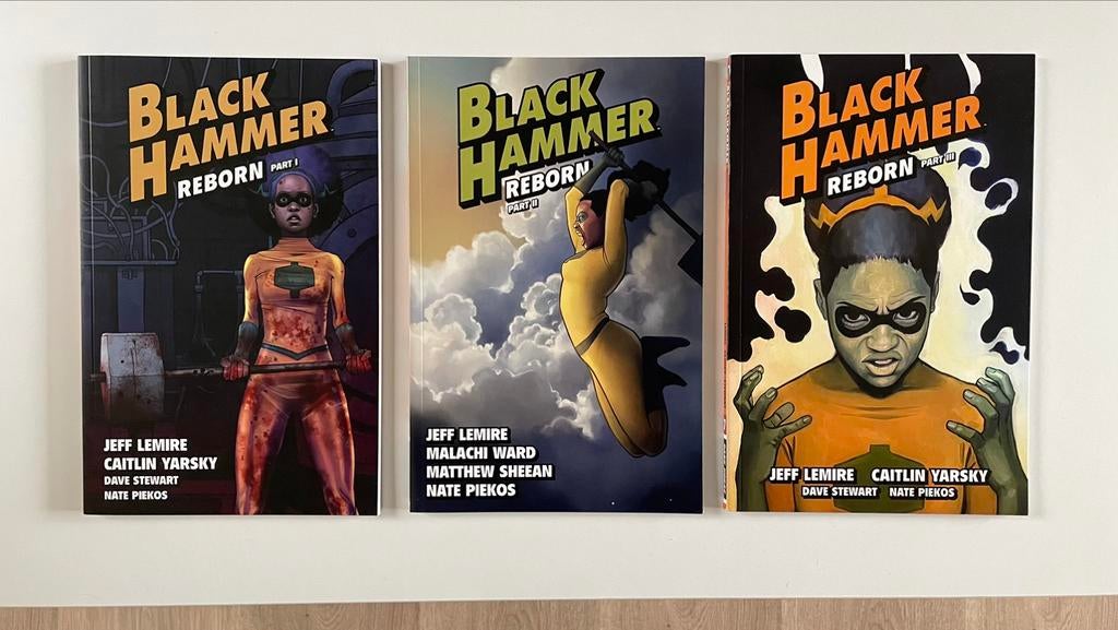 Black Hammer Reborn parties 1, 2 et 3, Enlèvement ou Envoi