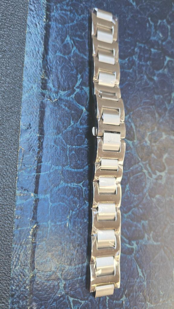 Cartier Ballon Bleu 42mm Band Horloge Blue Horlogeband, Staal, Staal, Polshorloge, Nieuw
