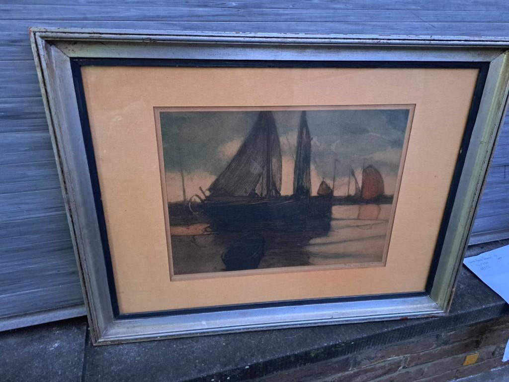 gravure marine signe, Antiquités & Art, Enlèvement ou Envoi