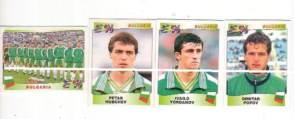 Panini Europe « 96/Bulgarie/4 autocollants, Collections, Articles de Sport & Football, Envoi, Comme neuf, Affiche, Image ou Autocollant