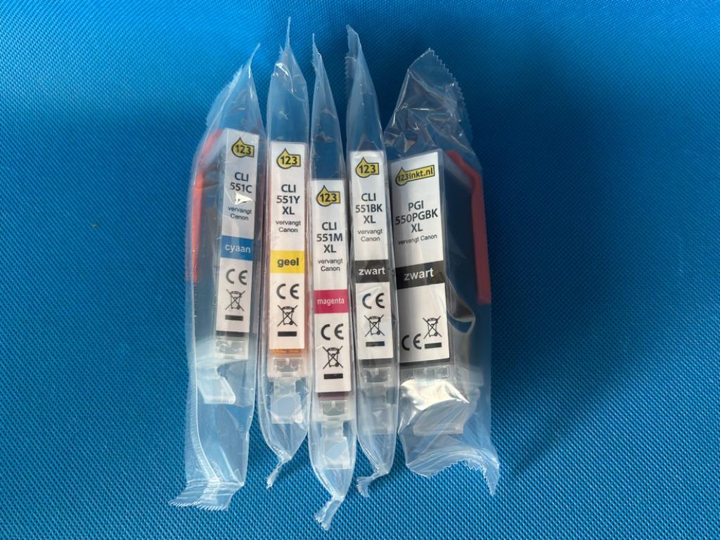 5 cartouches d'encre pour imprimante Canon Pixma, Ophalen of Verzenden, Nieuw, Cartridge