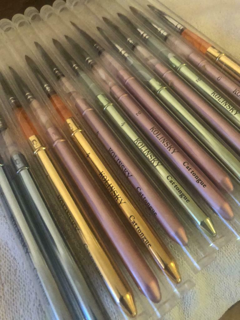 Brosse cheveux naturels, marque Kolinsky, taille 2, 4, 6, Neuf, Autres couleurs, Mains et Ongles, Accessoires