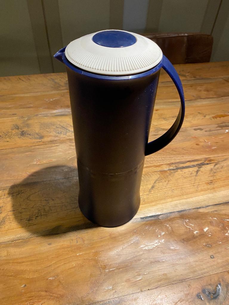 Tupperware thermoskan, Huis en Inrichting, Ophalen of Verzenden, Blauw