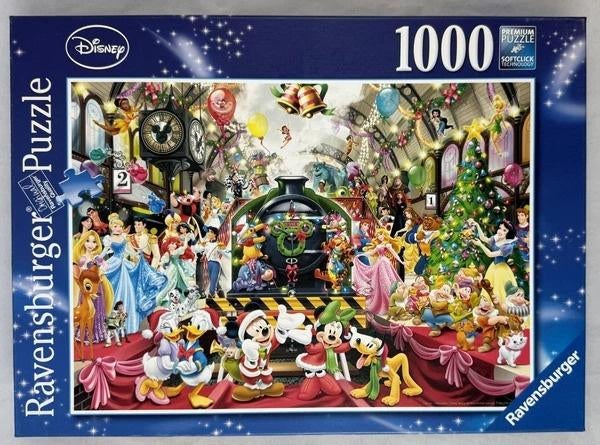 Puzzle Ravensburger Disney en pension complète pour Noël, Envoi, 500 à 1500 pièces, Comme neuf, Puzzle