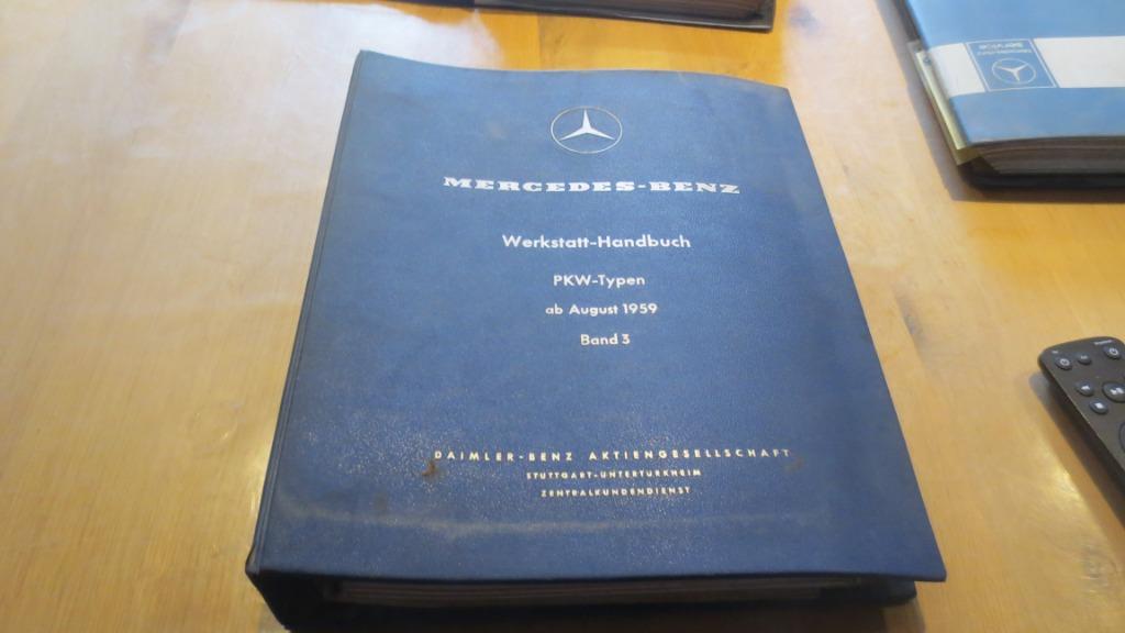 werkplaatshandboek Mercedes oldtimer 190c/Dc220b/Sb230SL, Ophalen of Verzenden