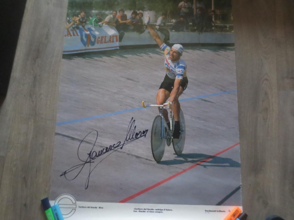 wielerposter 1984  team gis francesco moser, Verzenden, Gebruikt