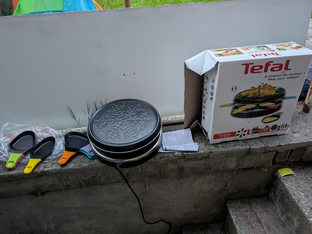 Raclette et grill Tefal, Elektronische apparatuur, Gourmetstellen, Ophalen of Verzenden, Zo goed als nieuw