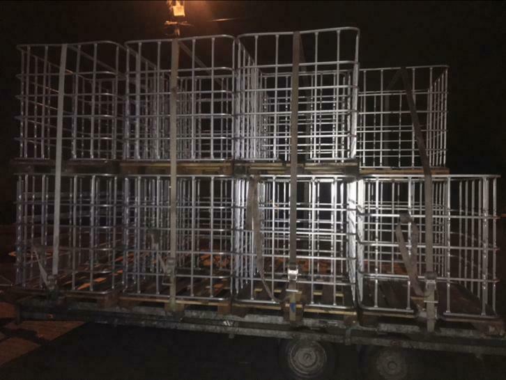 Houtbakken Ibc korven en vaten, Ophalen
