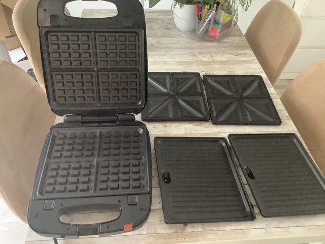 3 in 1 snackmaker XXL Trebs, Ophalen, Uitneembare platen, Zo goed als nieuw