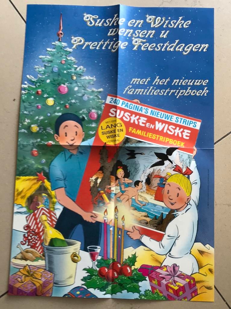 ♦️S&W🗯 Poster Familiestripboek 1989.✨, Enlèvement ou Envoi, Comme neuf