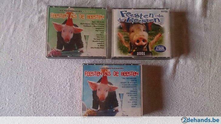 Feesten als de beesten cd's, Cd's en Dvd's, Ophalen of Verzenden