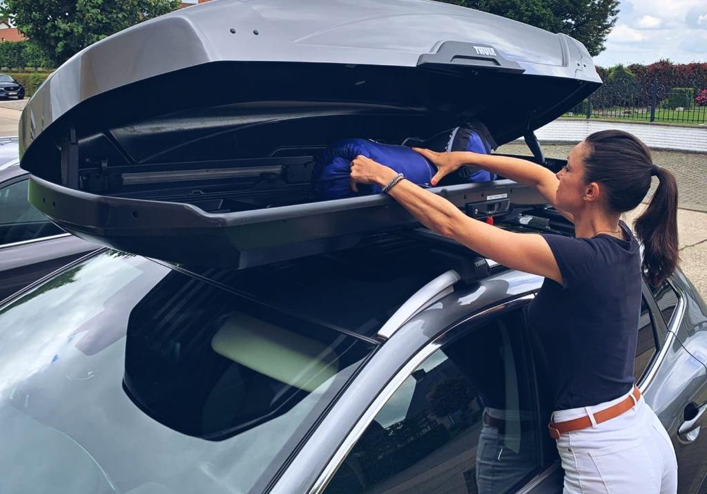 Dakkoffer huren: Thule Motion 3 XL - 500L, Auto diversen, Dakkoffers, Ophalen, Zo goed als nieuw