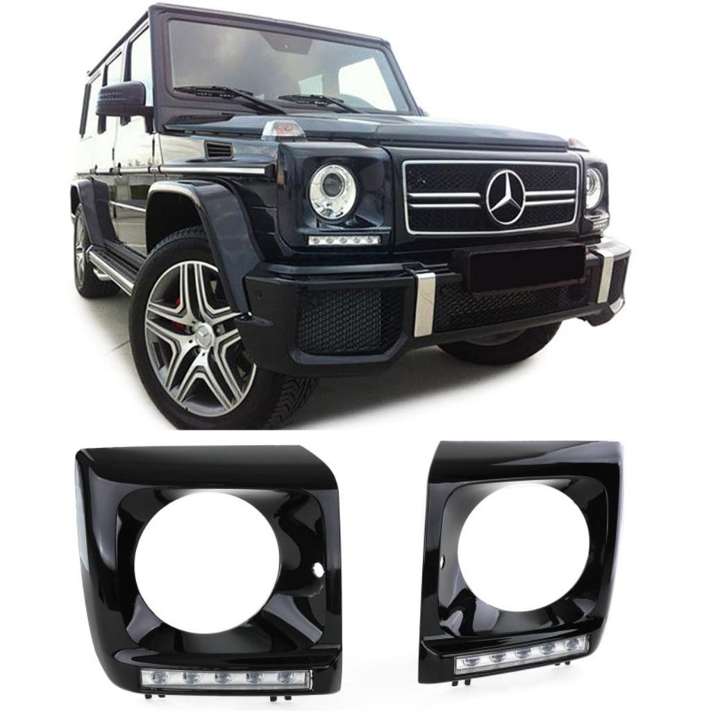 SET DE 2 CONTOUR DE PHARES AVANT AVEC LED  MERCEDES CLASSE G, Enlèvement ou Envoi