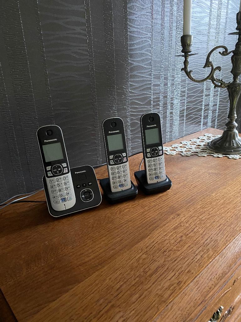 PANASONIC téléphones sans fil + répondeur, Ophalen, Zo goed als nieuw