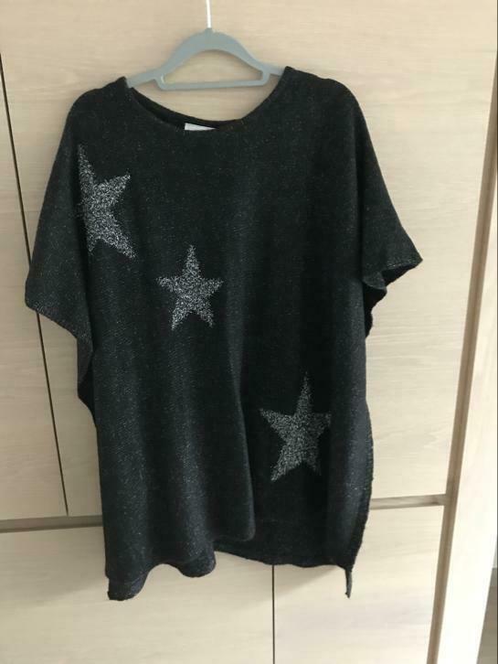 Zwarte poncho S/M, Vêtements | Hommes, T-shirts, Enlèvement ou Envoi, Comme neuf, Noir, C&A