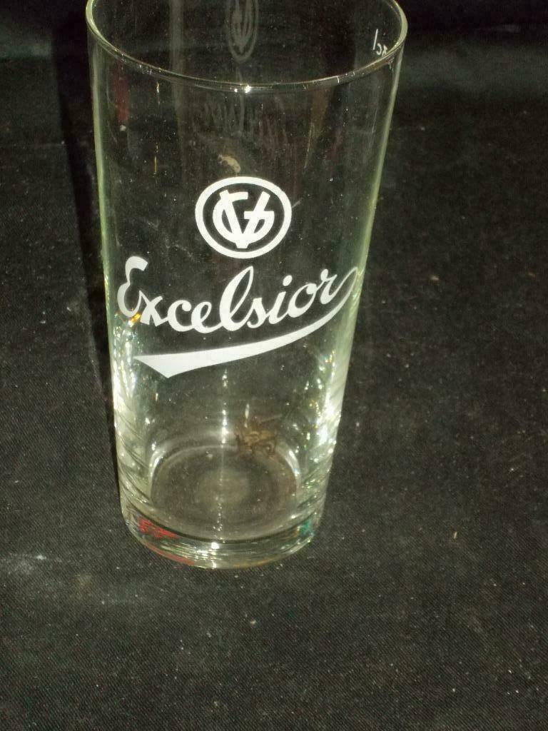 Bierglas. Excelsior. Brouwerij De Koninck.D 122, Ophalen of Verzenden, Gebruikt, Glas of Glazen, Overige merken