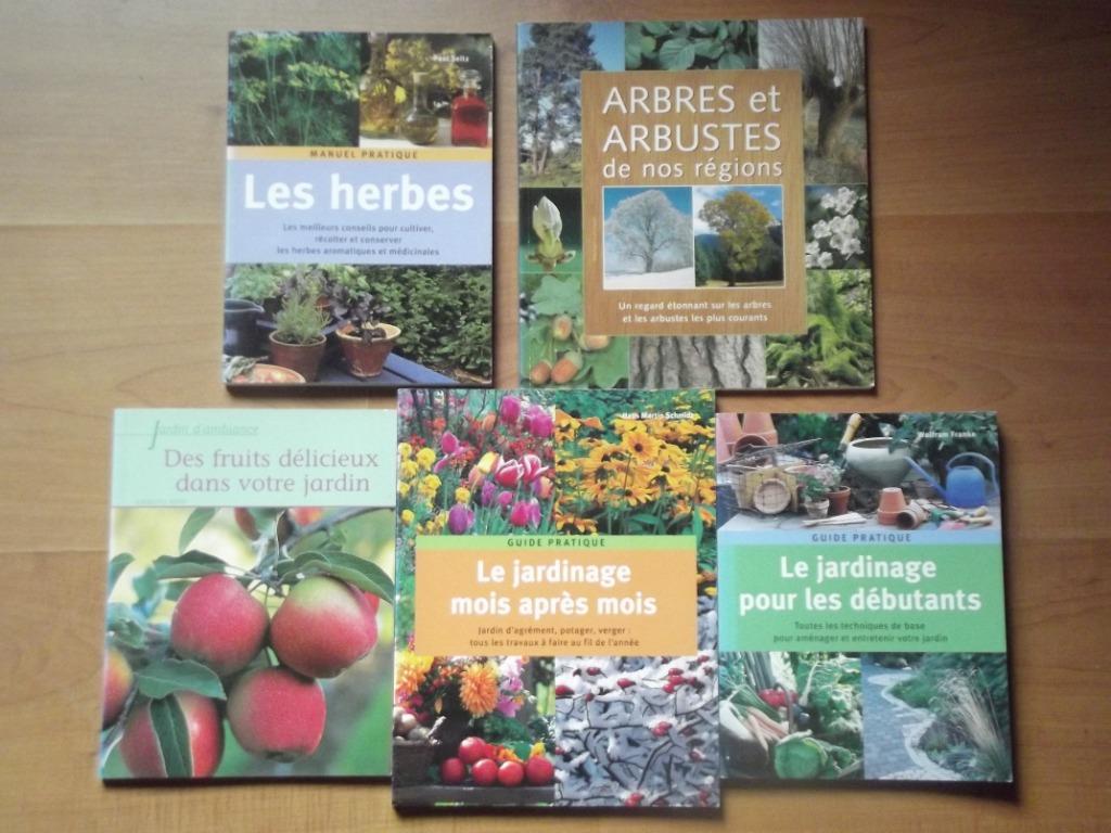 Lot de 5 livres pour jardin / jardinage / herbes / arbres, Enlèvement ou Envoi, Comme neuf, Jardinage et Plantes de jardin