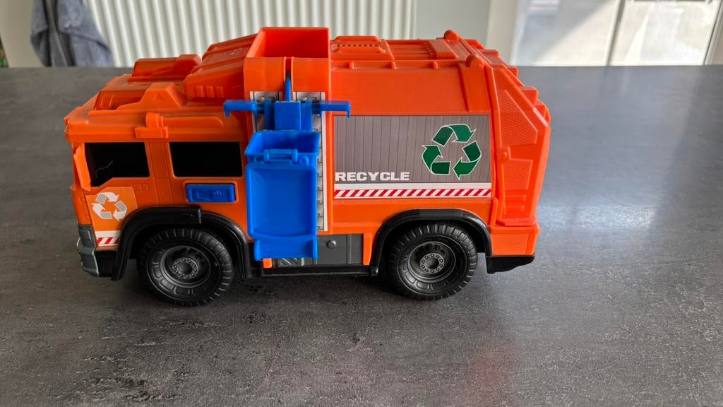 Mooie vuilniswagen met licht en geluid Dickie Toys, Enlèvement, Comme neuf
