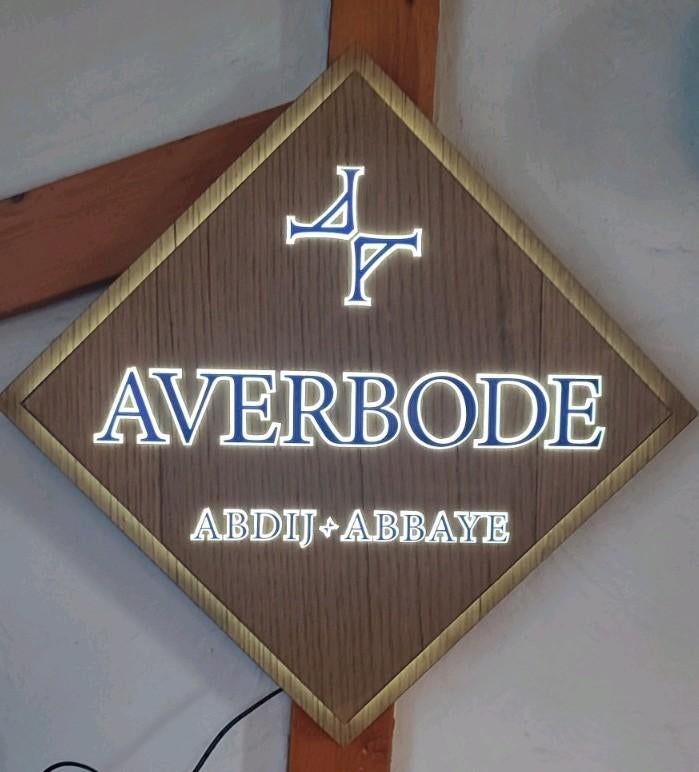 Enseigne lumineuse led AVERBODE ., Enlèvement ou Envoi, Neuf, Panneau, Plaque ou Plaquette publicitaire, Autres marques