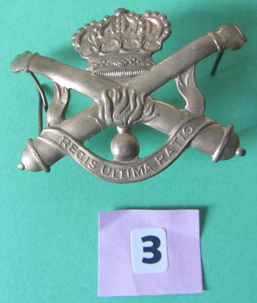 Militair Embleem Regis Ultima Ratio, Ophalen of Verzenden, Landmacht, Embleem of Badge