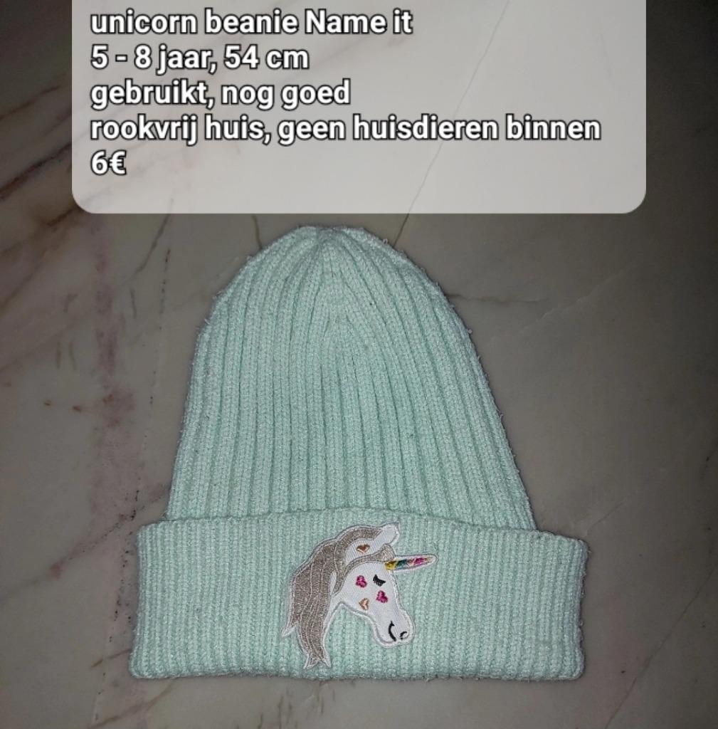 Muts beanie unicorn Name It, Ophalen of Verzenden, Gebruikt, Name it