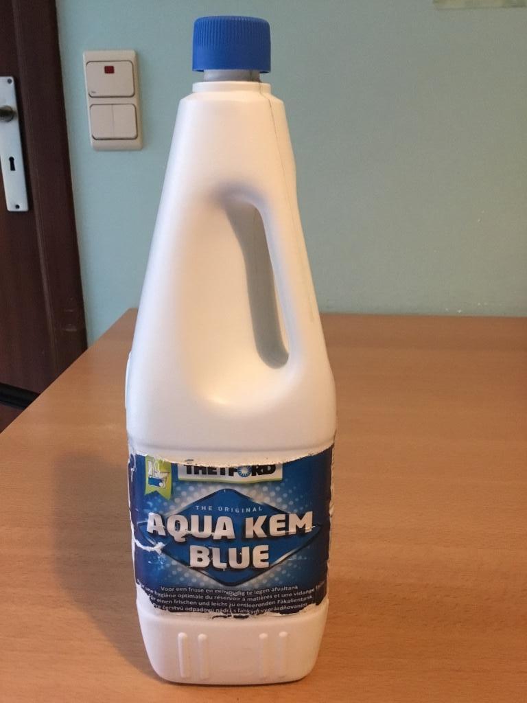 Aqua kem blue, Ophalen, Gebruikt
