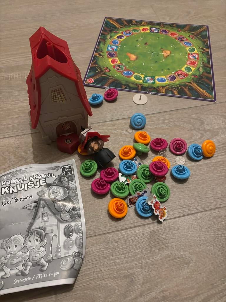 Gezelschapspel knibbel knabbel knuisje, Ophalen of Verzenden, Gebruikt