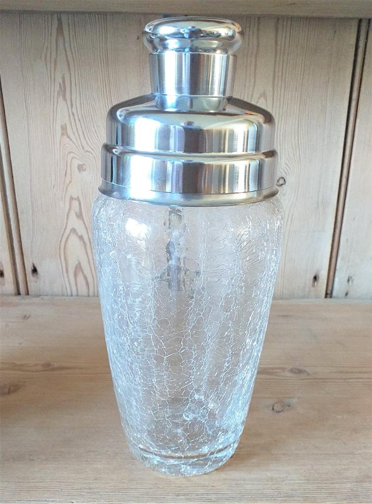 Shaker en verre craquelé - verrerie de Boussu, Ophalen