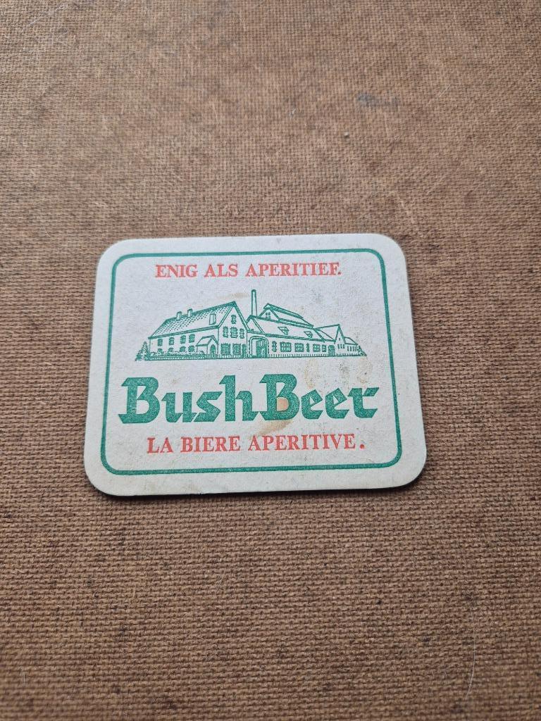 Sous bock Bush Beer (modèle 1), Collections, Enlèvement ou Envoi, Utilisé, Sous-bock, Autres marques
