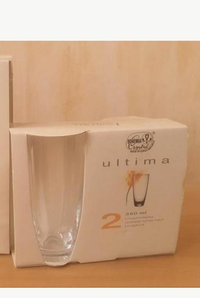 Bohemia verre à eau X2, Enlèvement ou Envoi, Neuf, Vin rouge